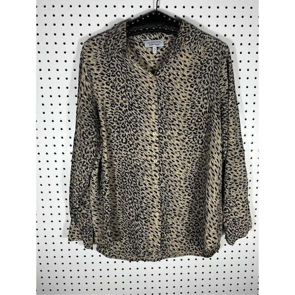 & other stories leopard print blouse